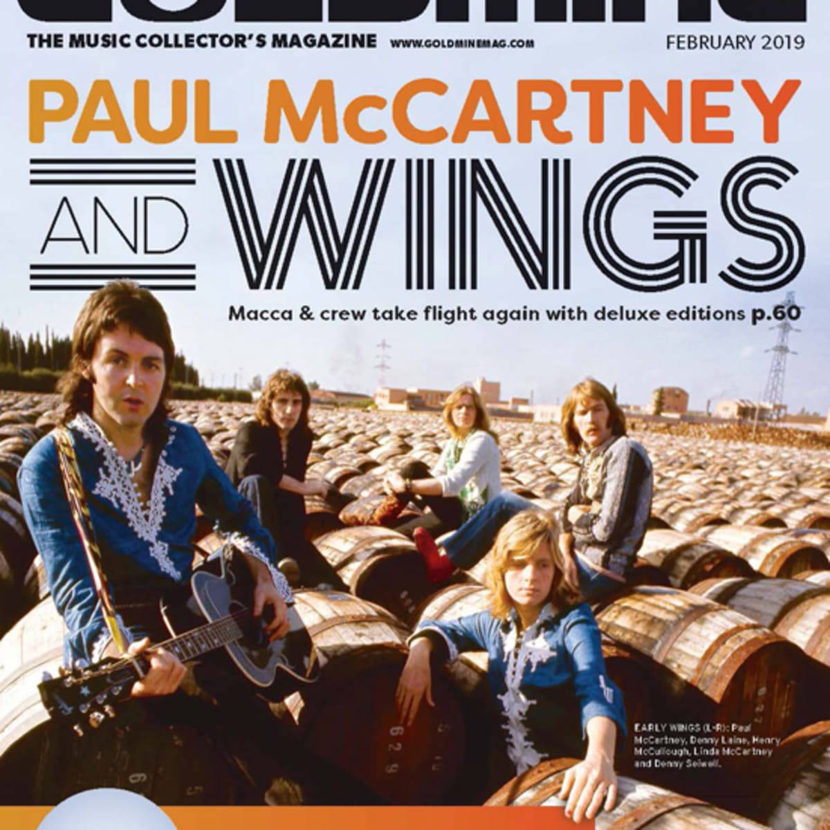 Paul Mccartney And Wings Goldmine Magazine Cover