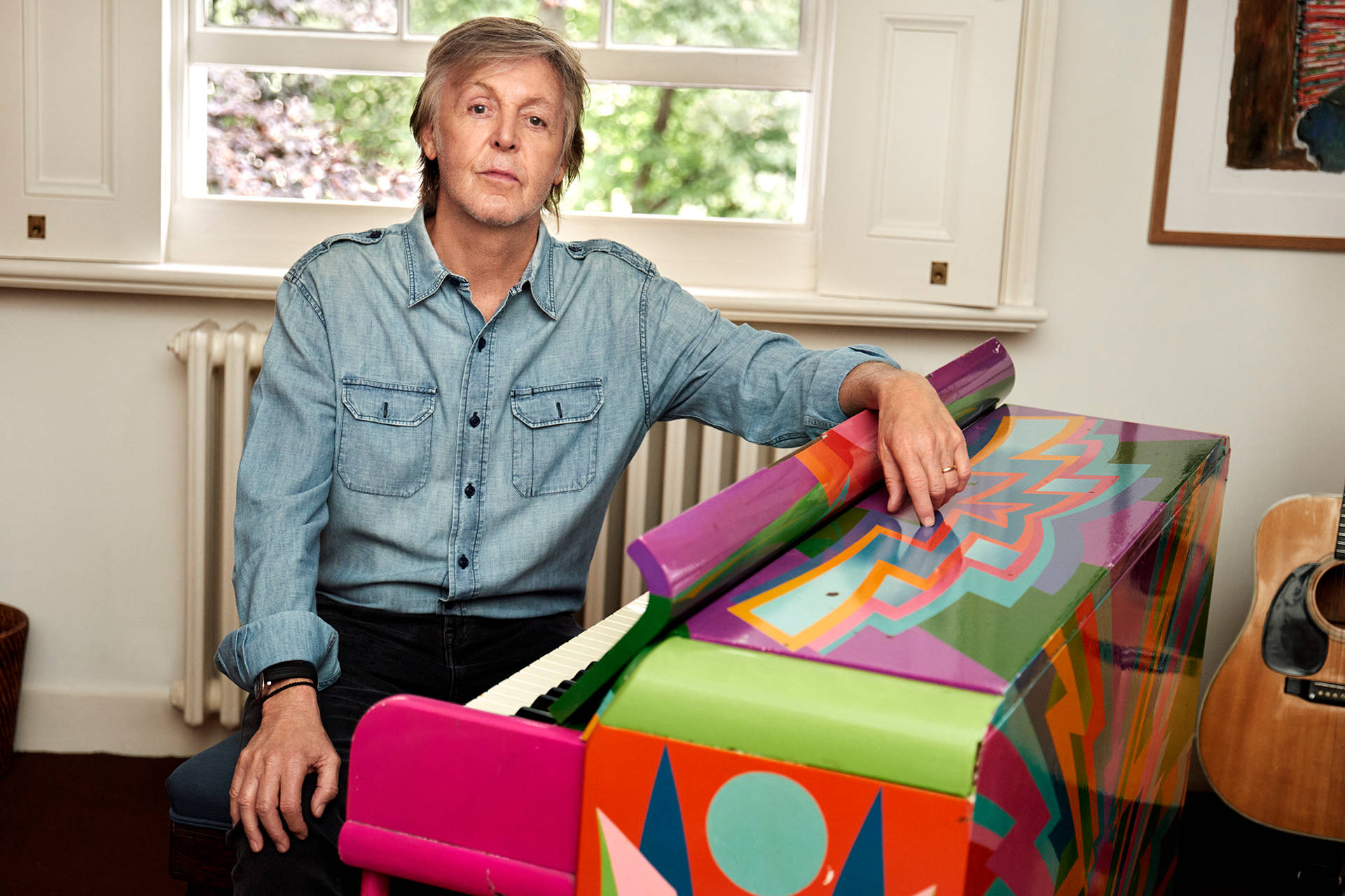 Paul Mccartney Colorful Piano
