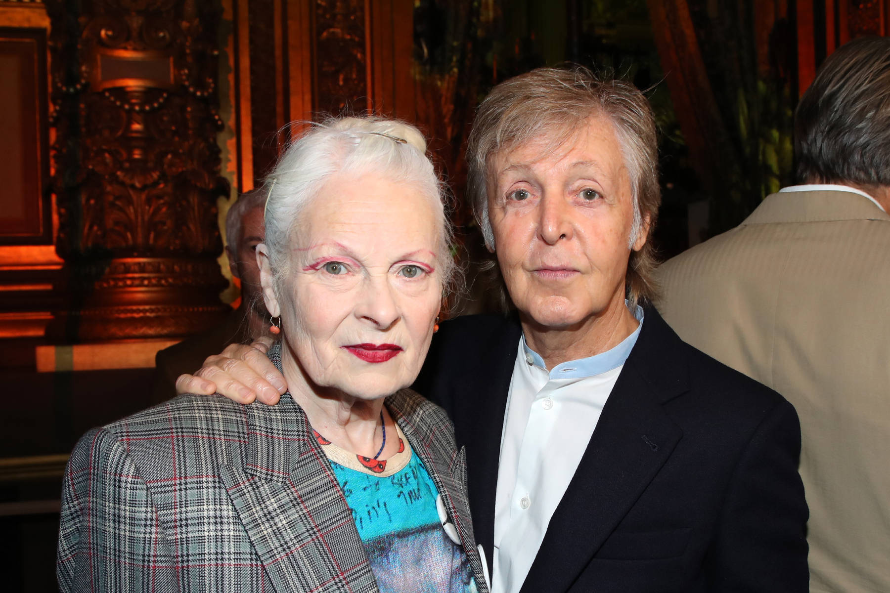 Paul Mccartney Wearing A Vivienne Westwood Ensemble Background