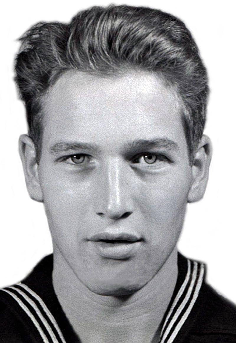 Paul Newman Navy Portrait Background