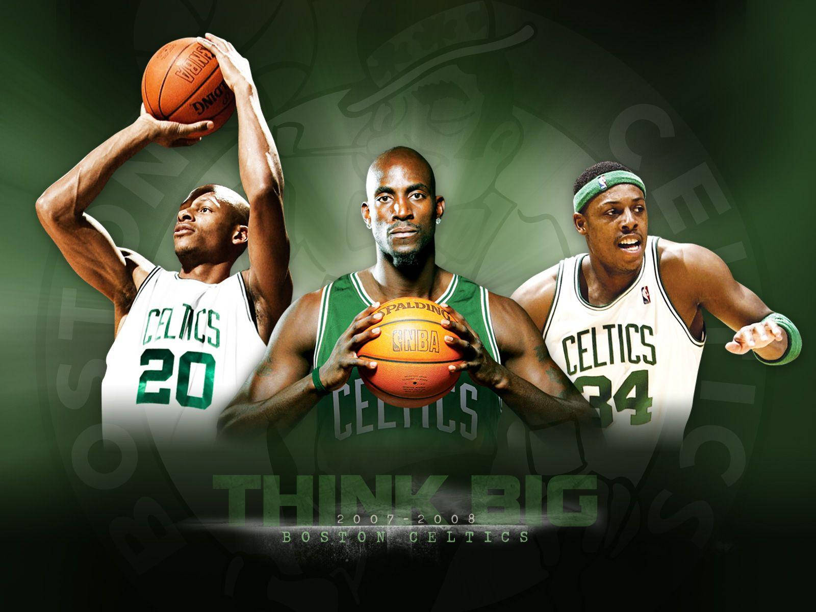 Paul Pierce Kevin Garnett Ray Allen Boston Celtics Background