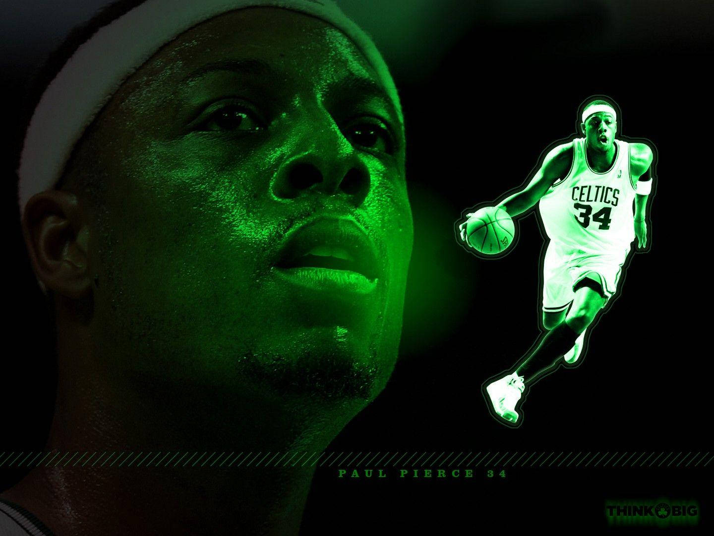 Paul Pierce Playing With Face Close-up Background