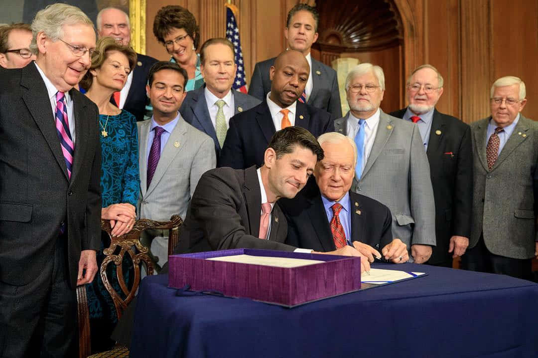 Paul Ryan With Purple Box Background