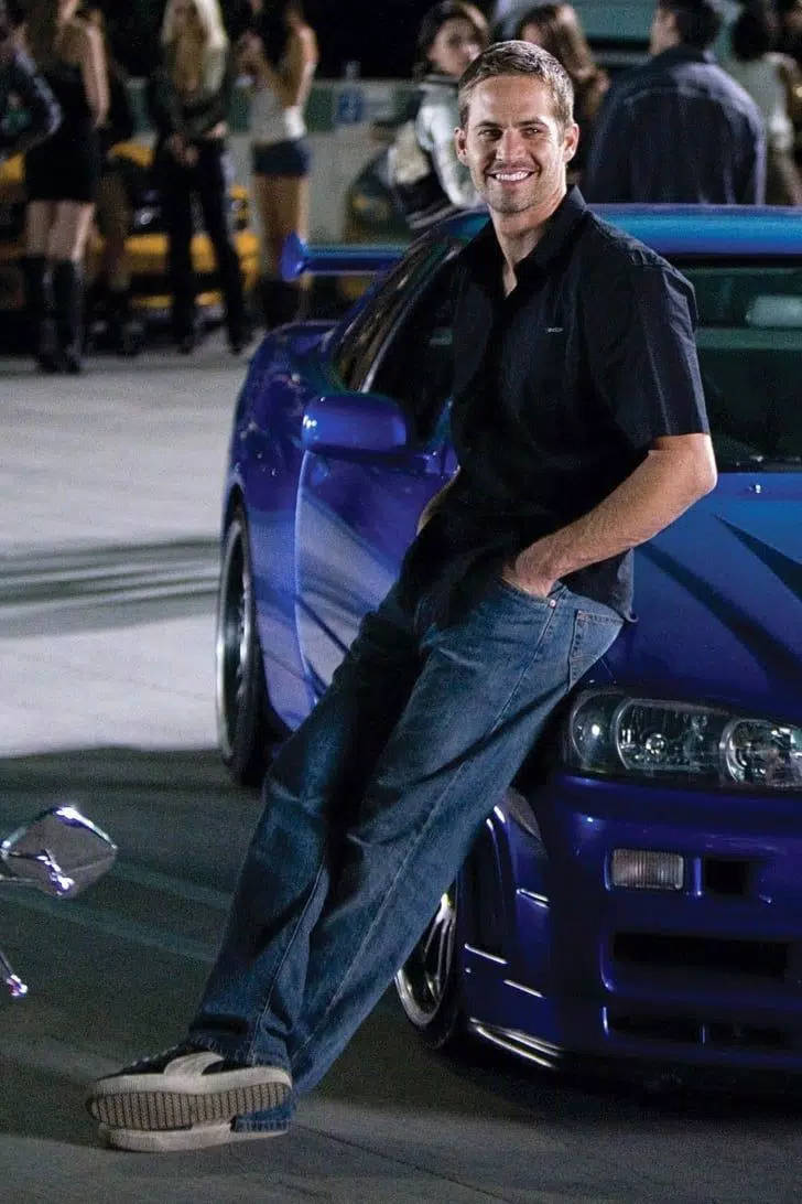 Paul Walker In His Racing Car Background