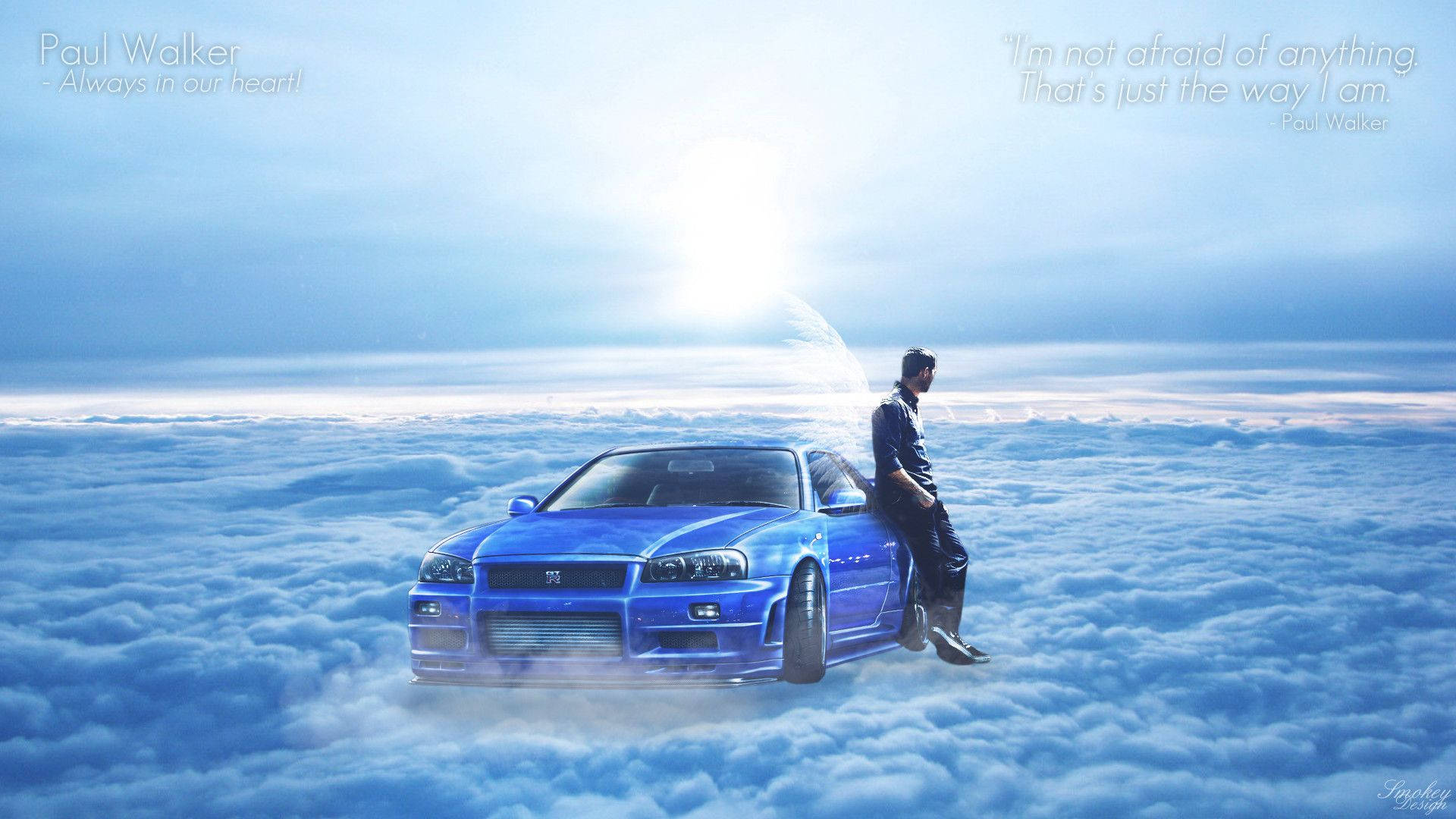 Paul Walker In The Clouds Background