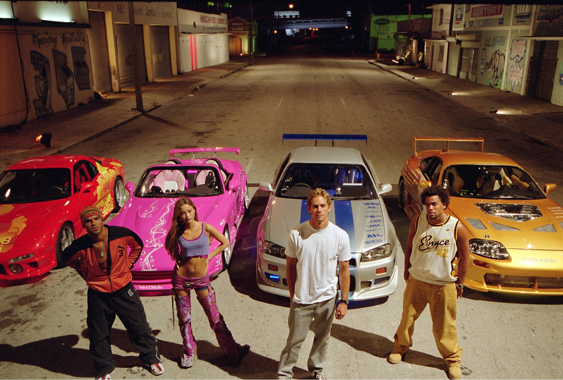 Paul Walker With His Amazing Car. Background