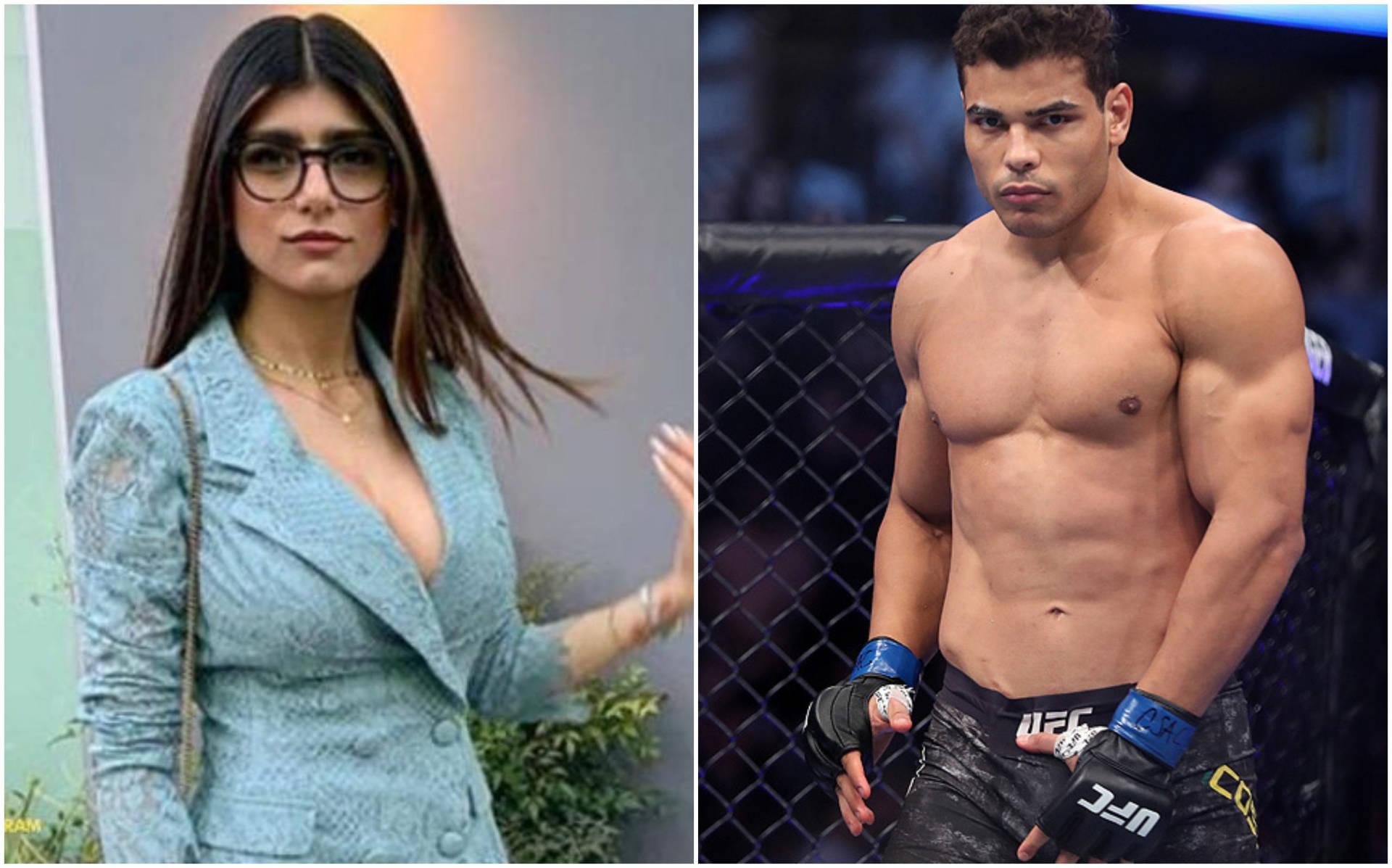 Paulo Costa And Mia Khalifa Background