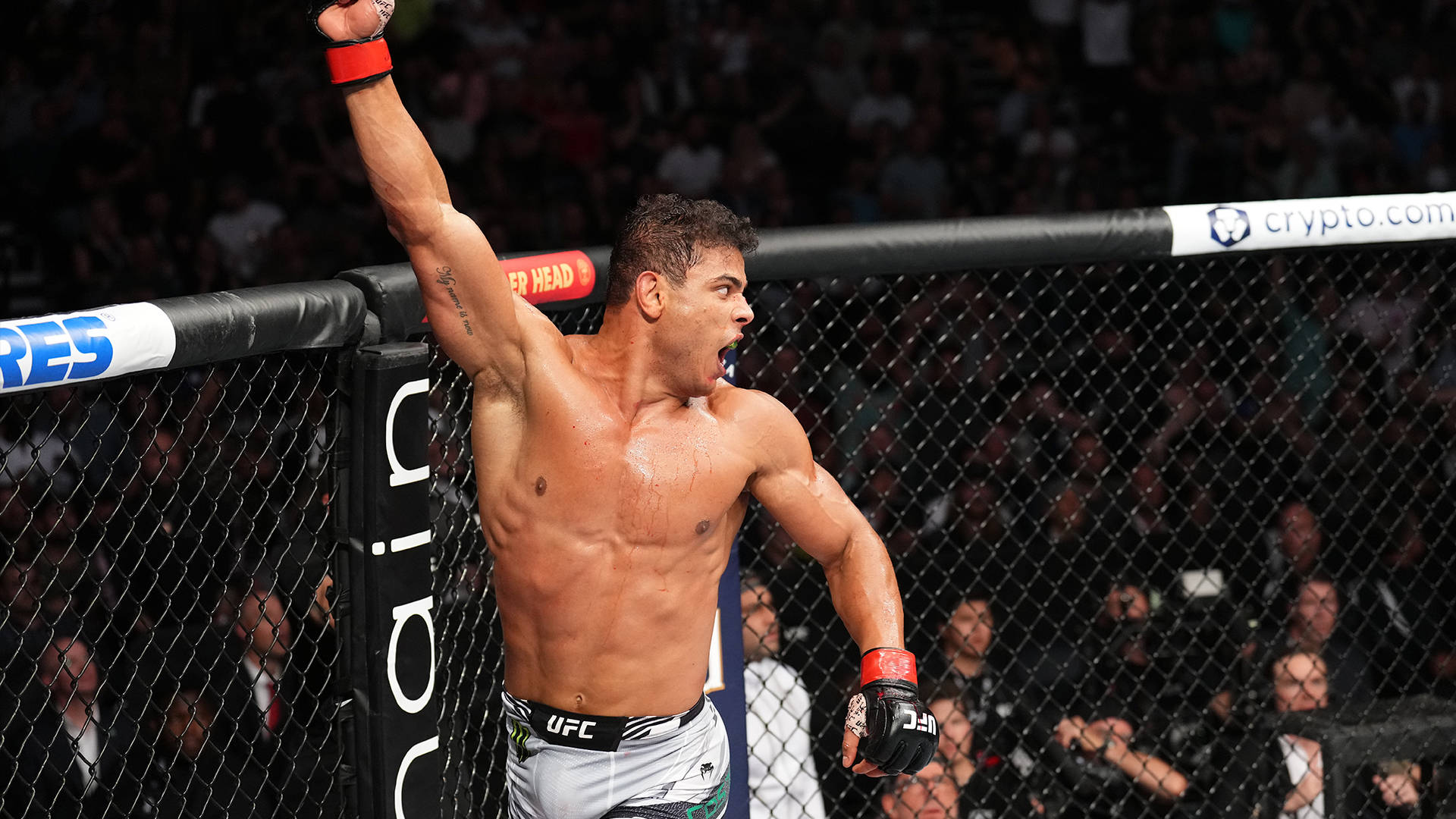 Paulo Costa Shouting During Match