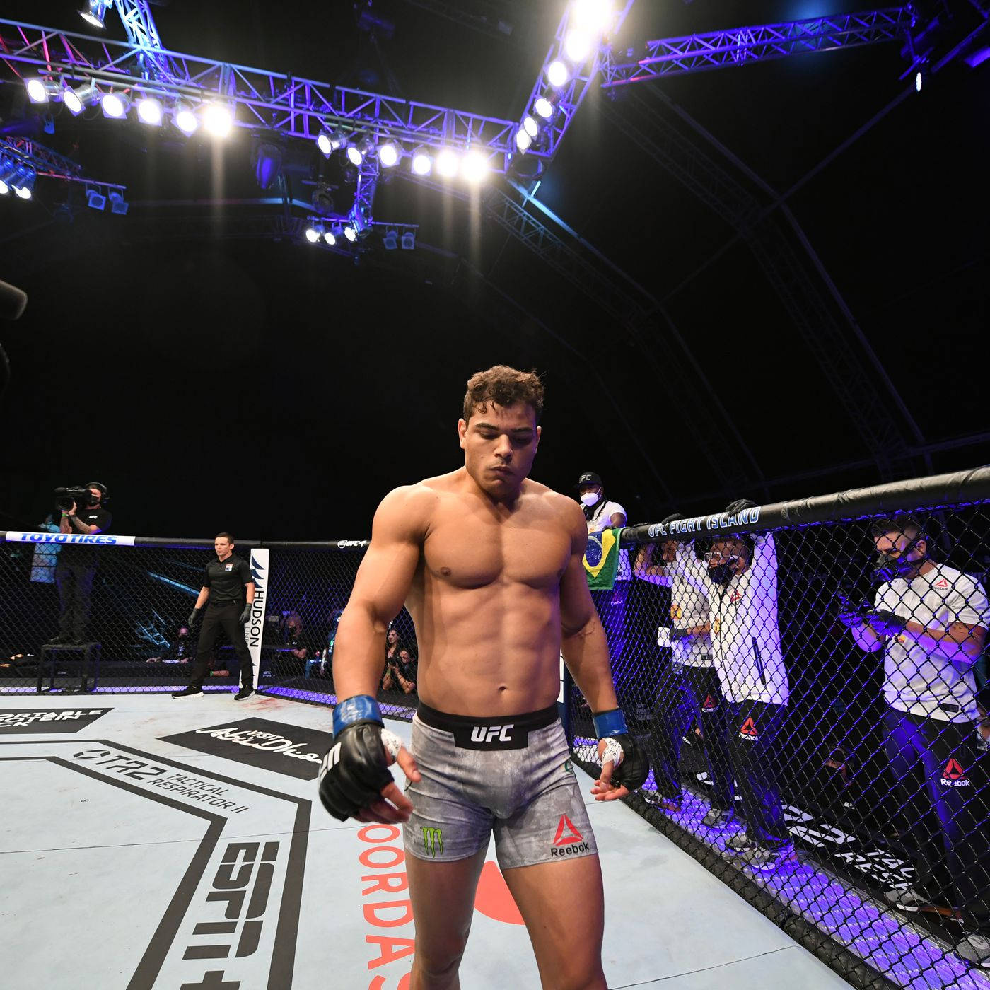 Paulo Costa Walking On Octagon Background