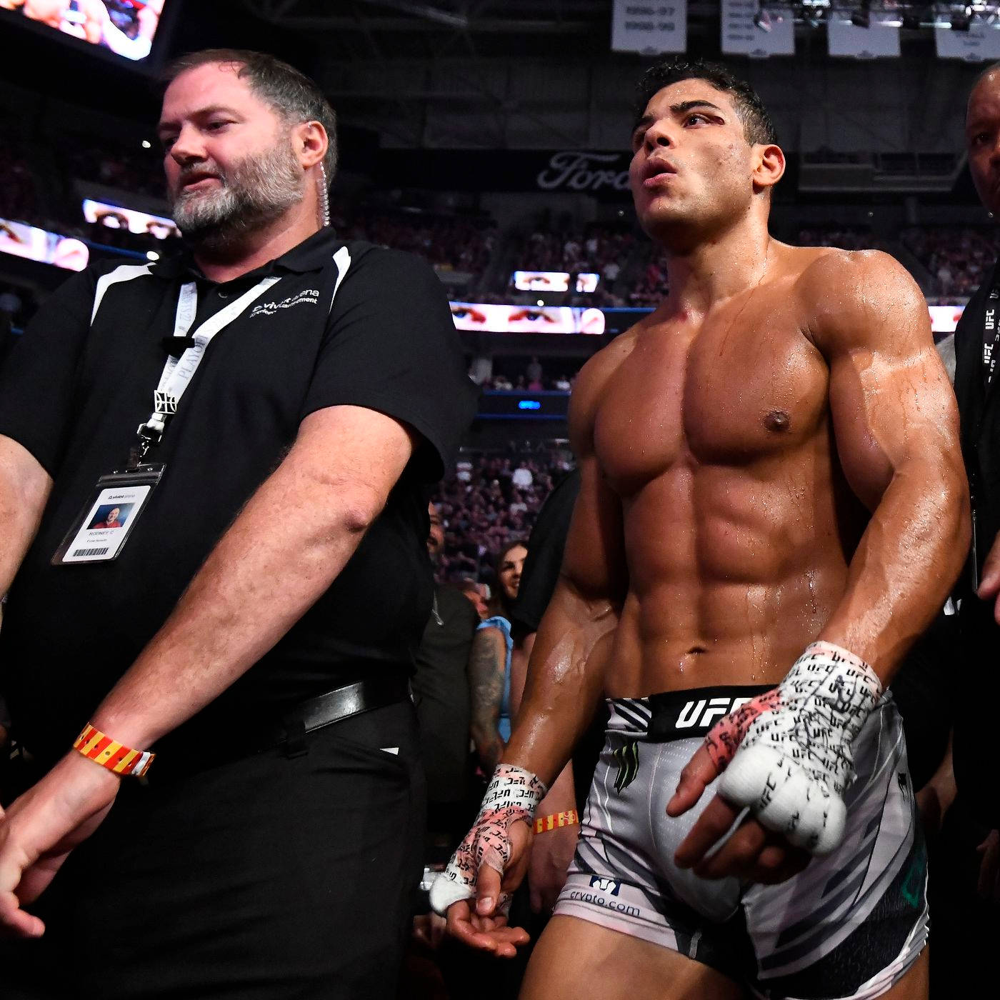 Paulo Costa Walking To Octagon Background