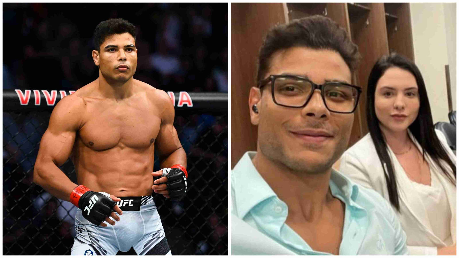 Paulo Costa With Girlfriend Background