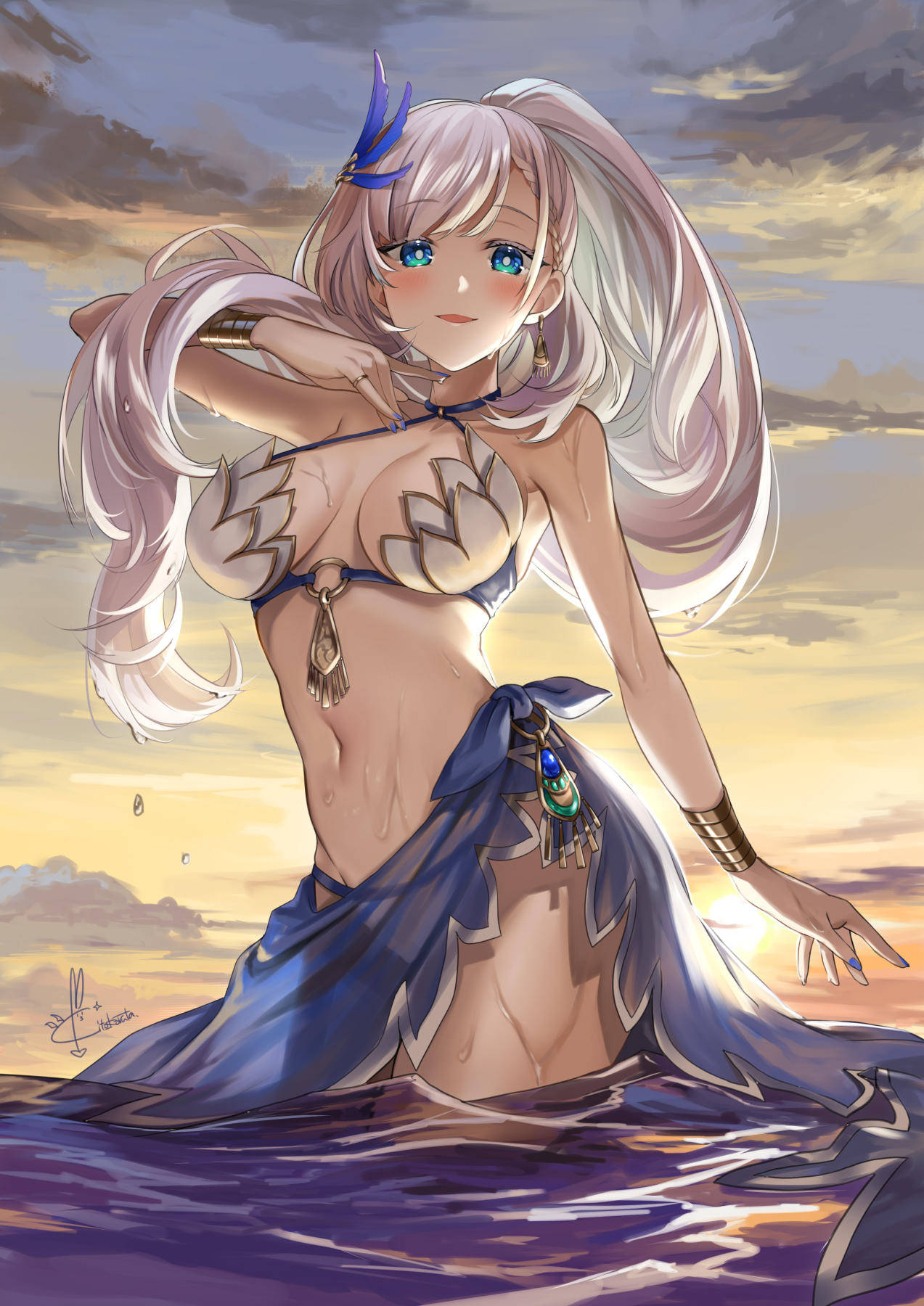 Pavolia Reine Girl In Bikini Background