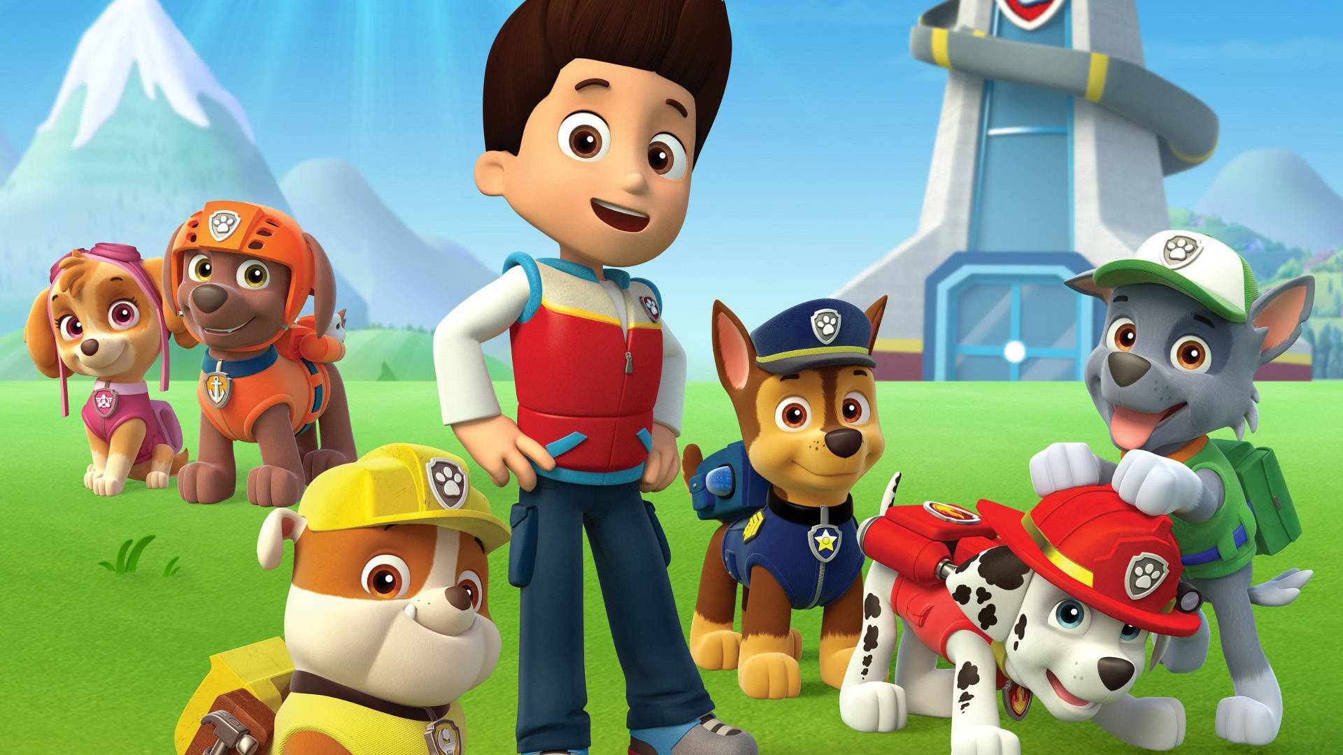 Paw Patrol Pups And Ryder Background