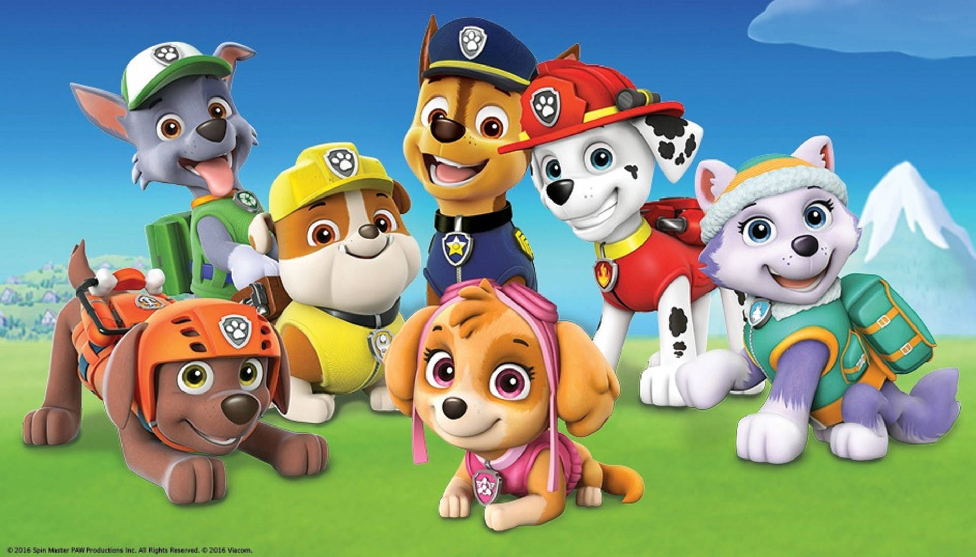 Paw Patrol Rescue Dogs Background