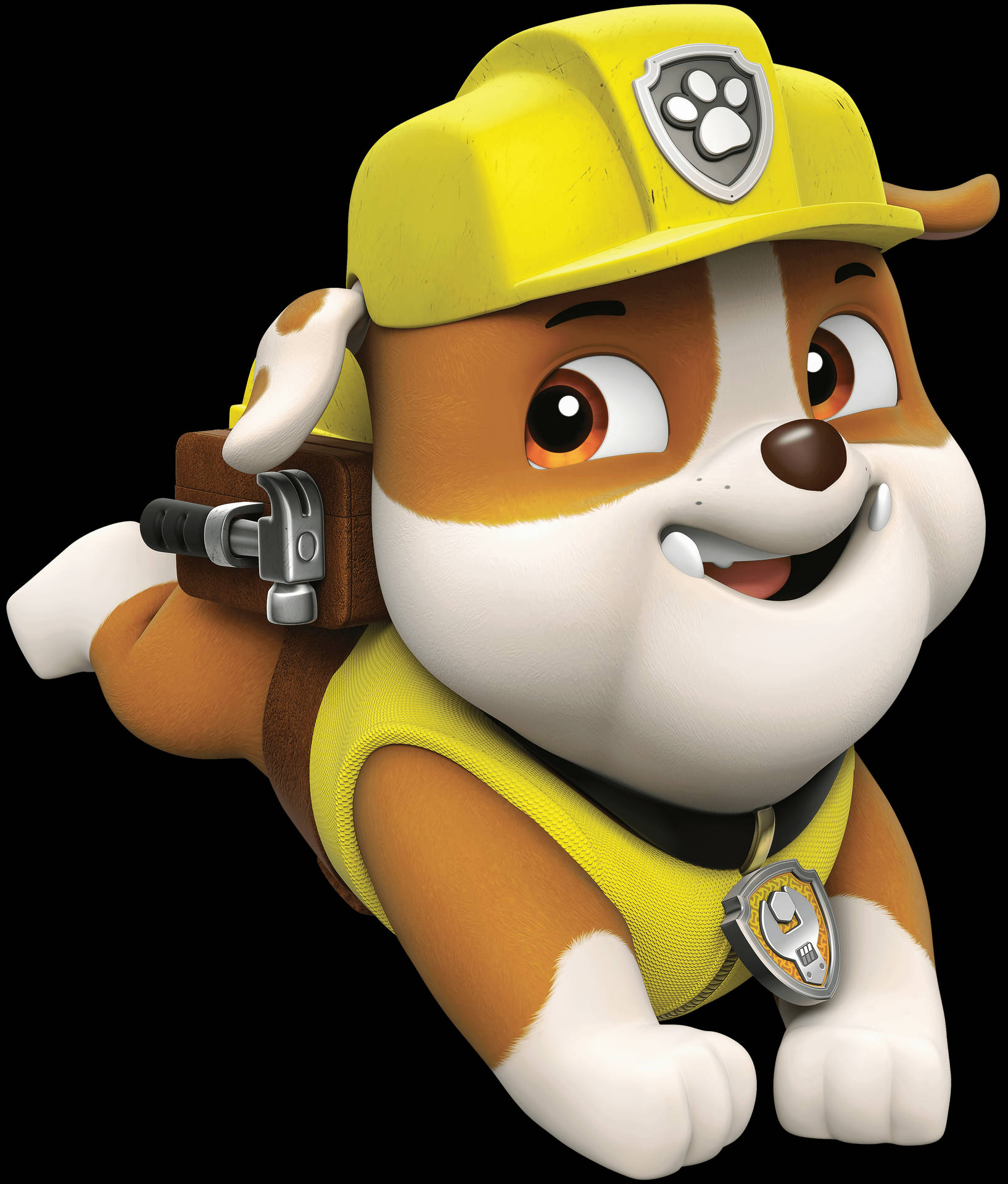 Paw Patrol Rubble With Toolbox Background