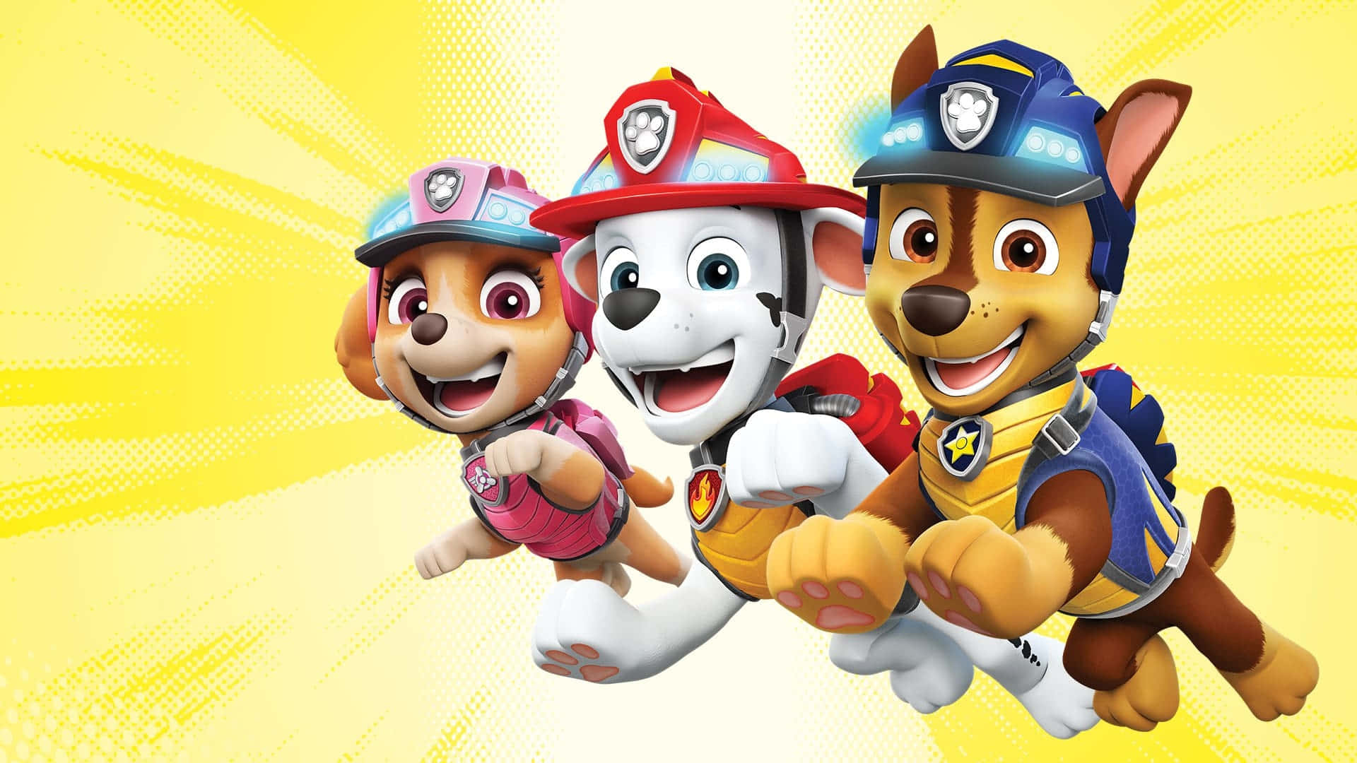 Paw Patrol Team Heroic Pose Background