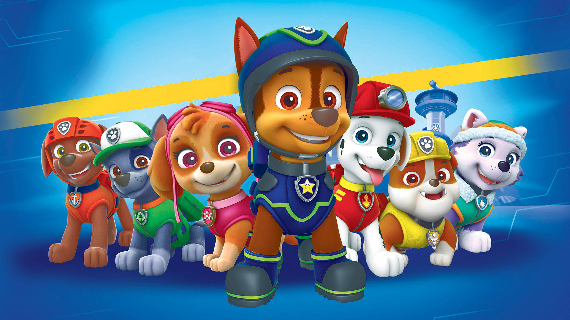 Paw Patrol The Movie Characters In Uniforms