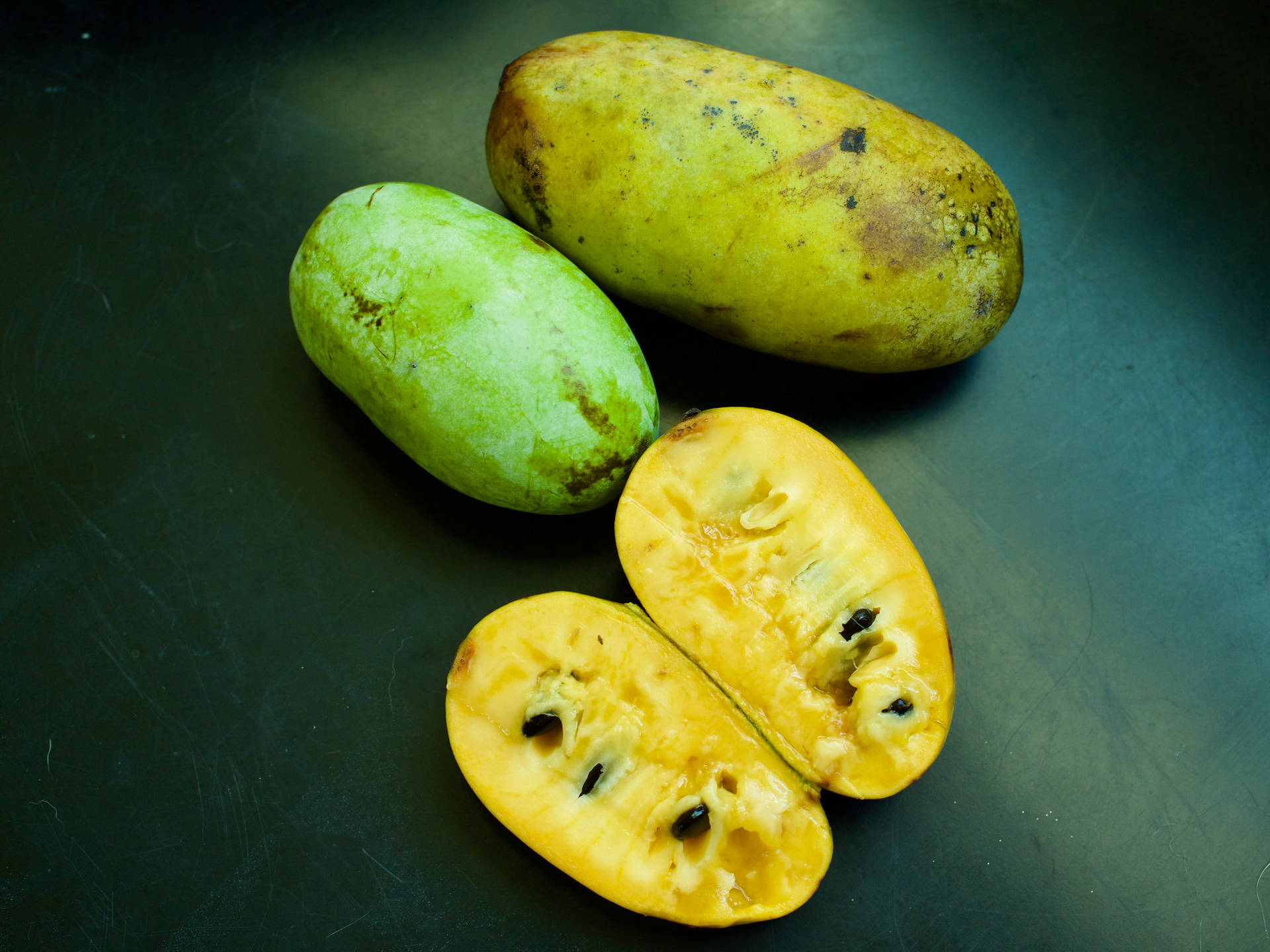 Pawpaw Fruit Aesthetic Photography Background