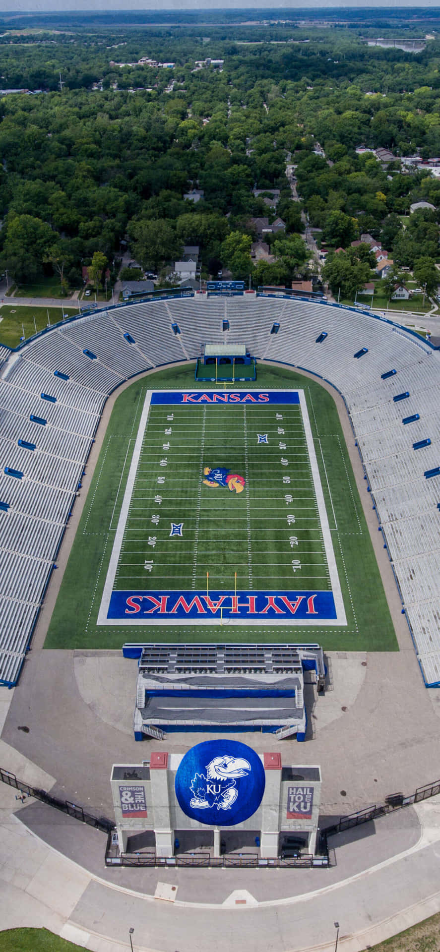 Paying Tribute To The Jayhawks At Kansas Memorial Stadium