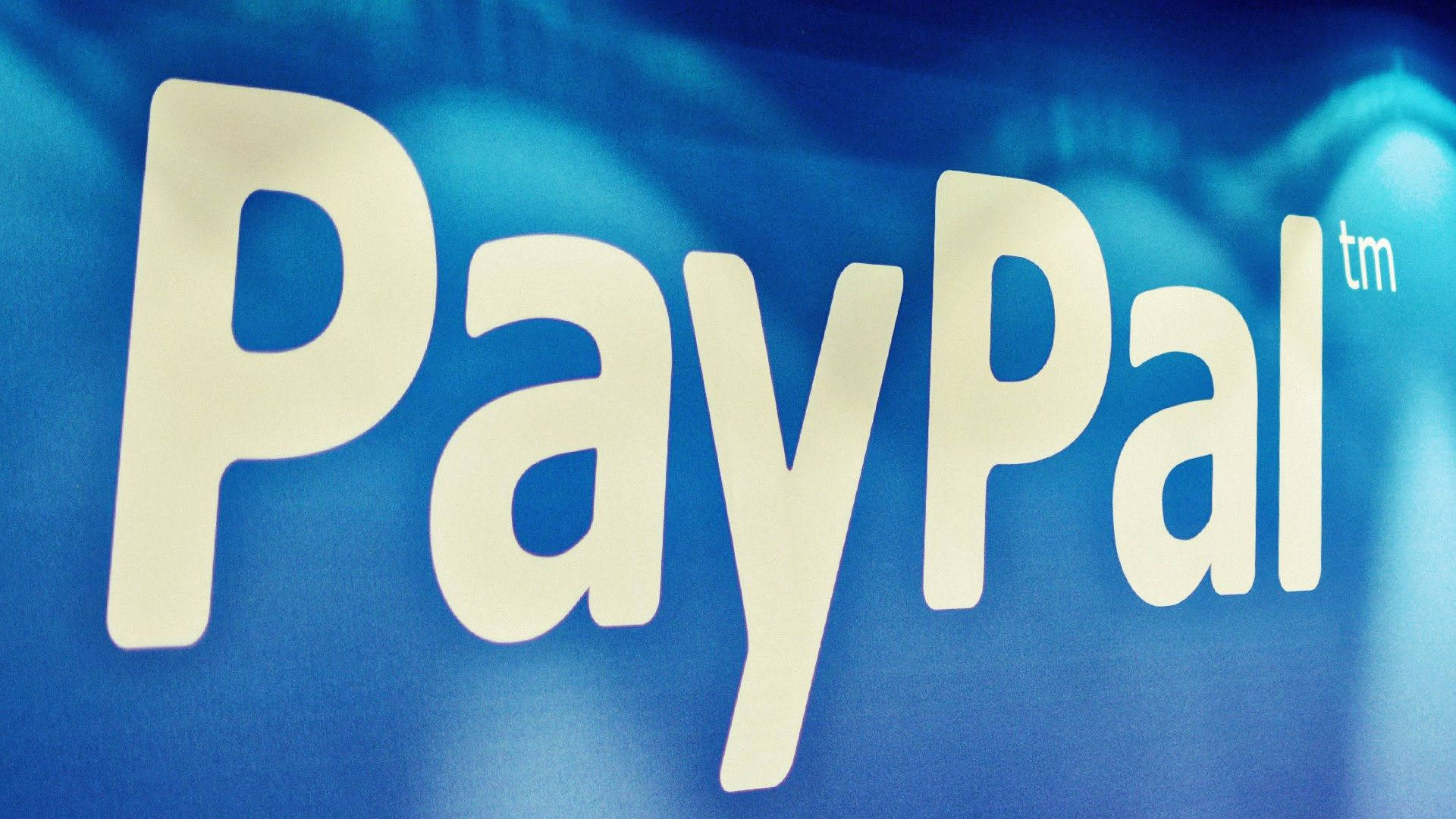 Paypal Brand With Glossy Lights Background