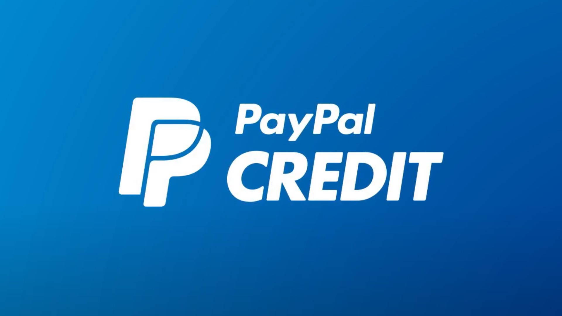 Paypal Credit Logo On A Blue Background Background