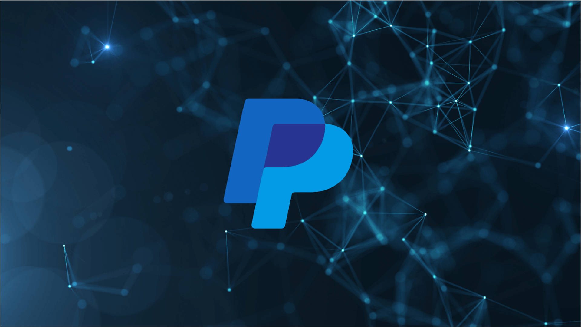 Paypal Logo Abstract Network Design Background