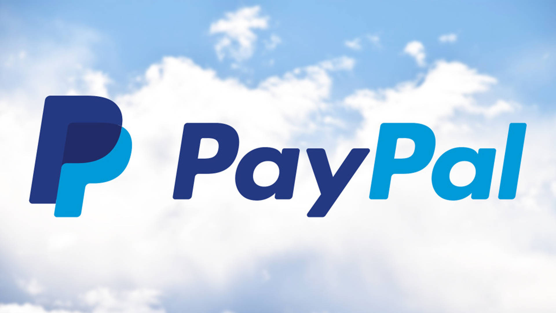 Paypal Logo With Clouds Background