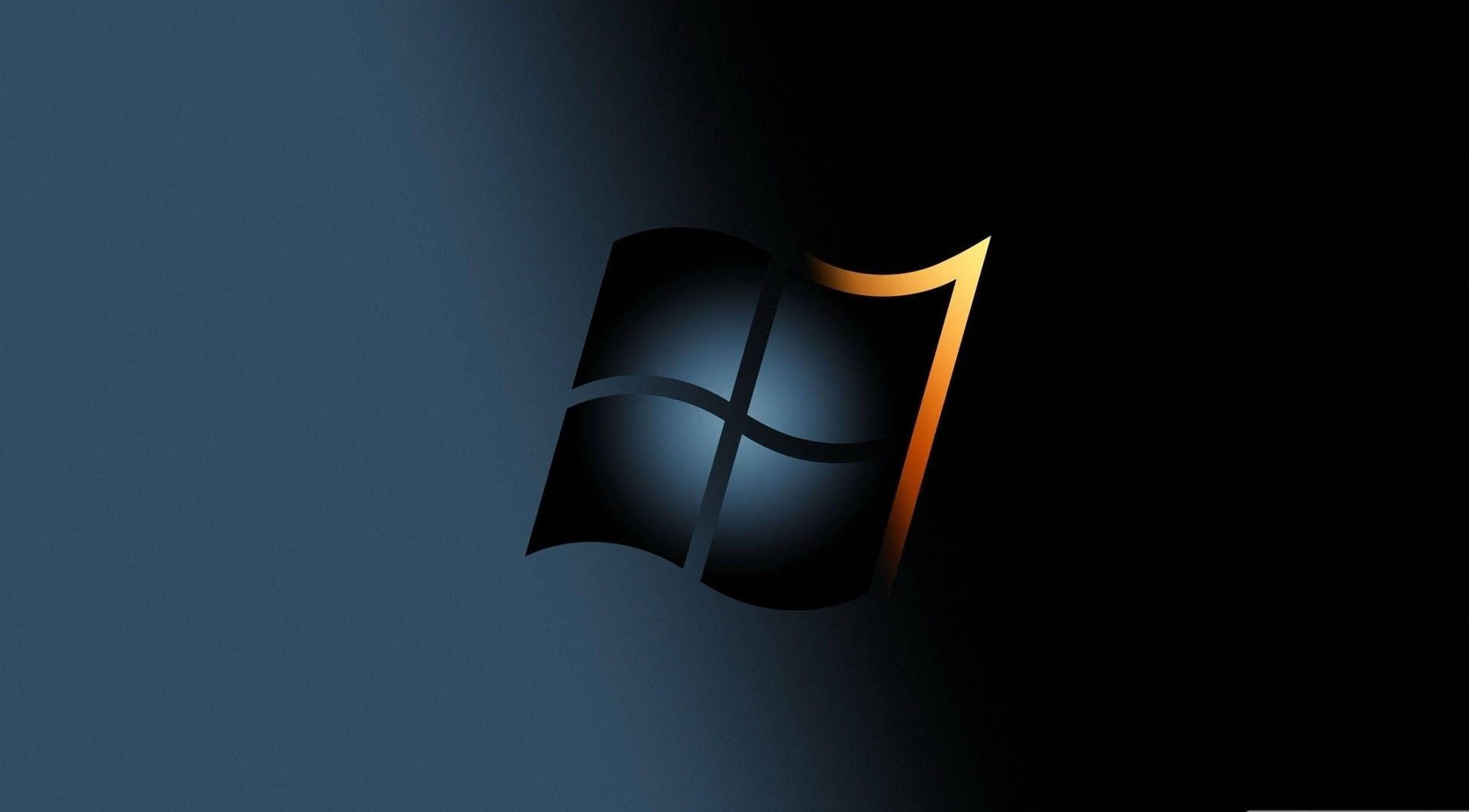 Pc Computer Desktop Black Windows Logo Background