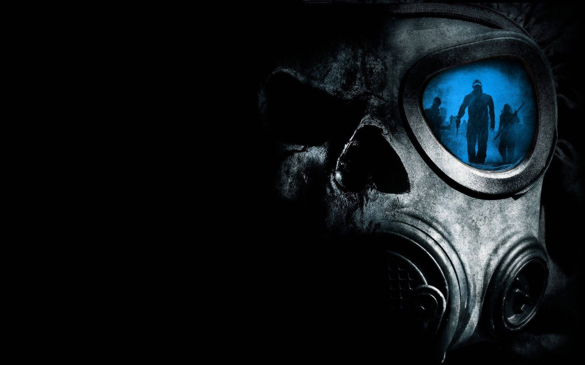 Pc Gaming Gas Mask Background