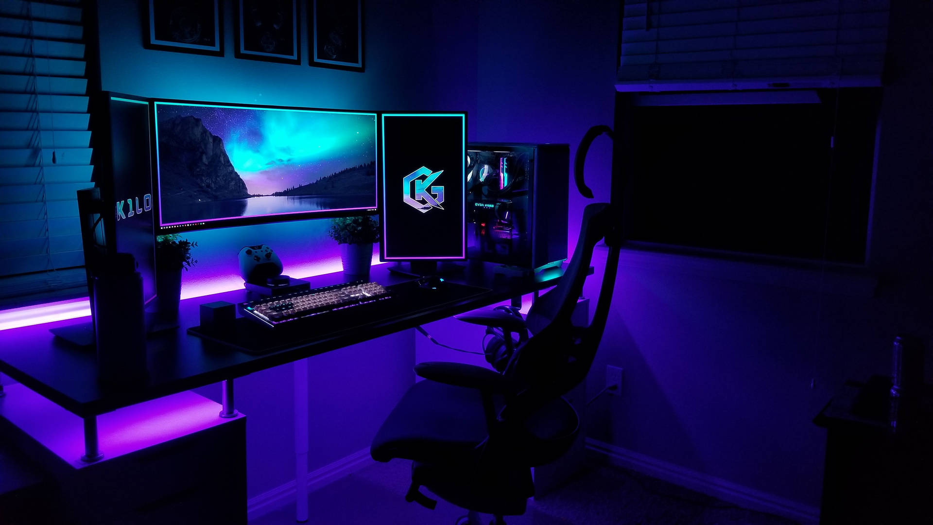 Pc Gaming Setup Rgb 4k Background