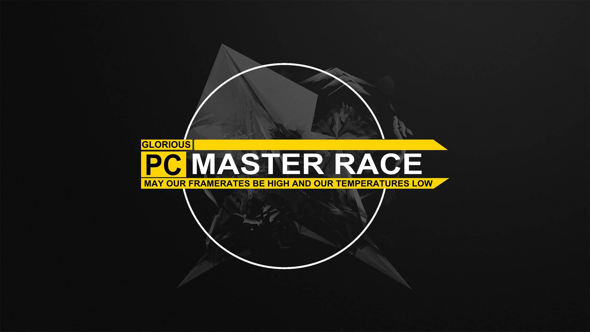 Pc Master Race Abstract Figures Background