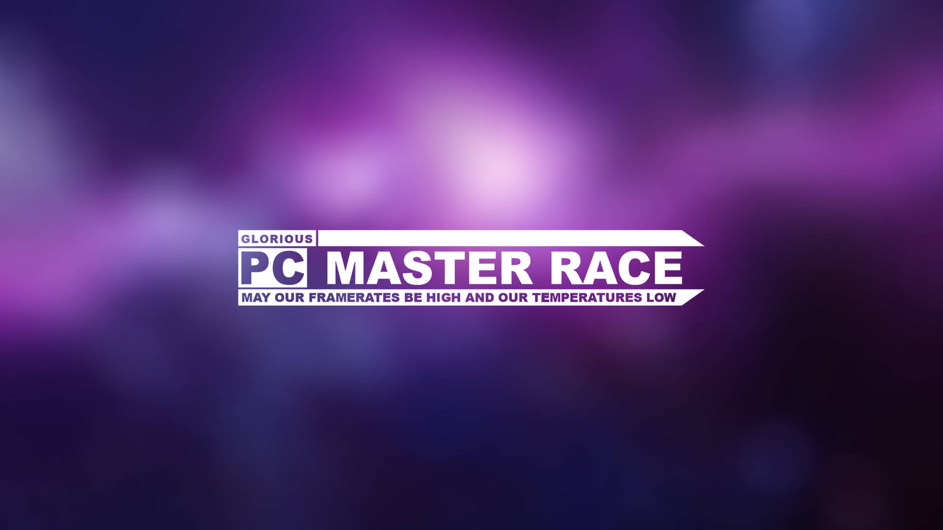 Pc Master Race Blurred Violet Background