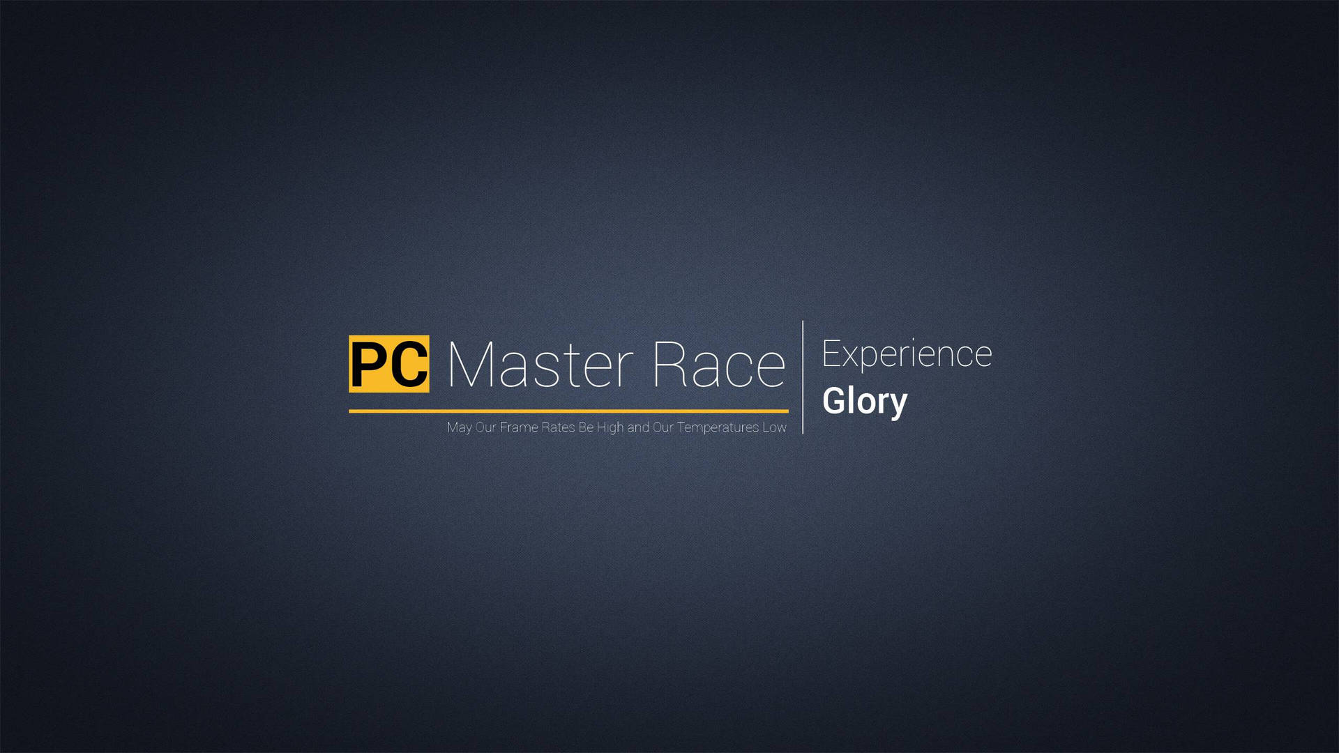 Pc Master Race Dark Gradient Background