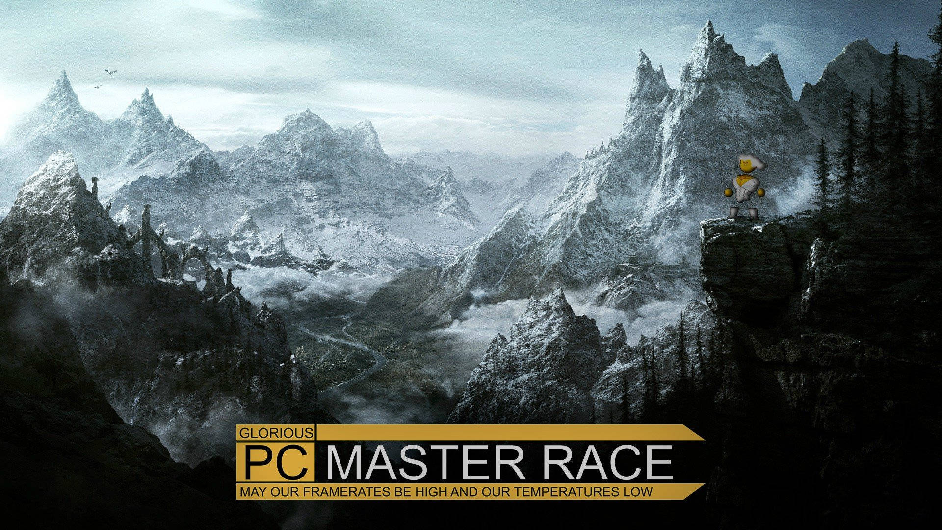 Pc Master Race Mountain Landscape Background