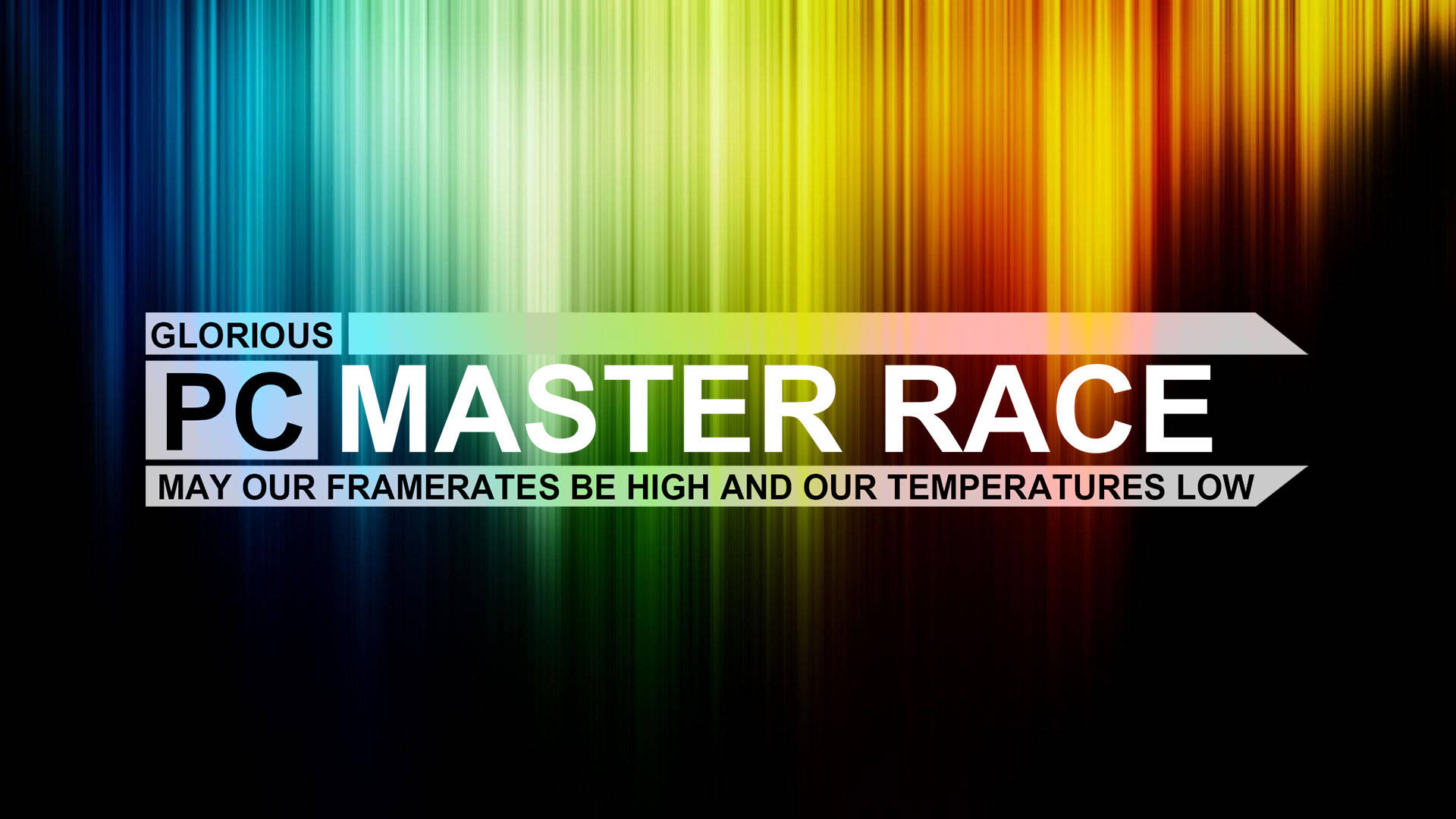 Pc Master Race Rainbow Background