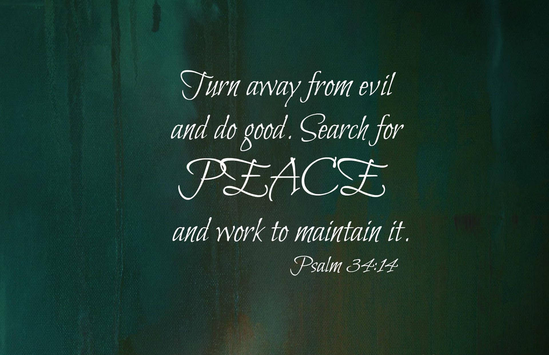 Peace Bible Quote Background