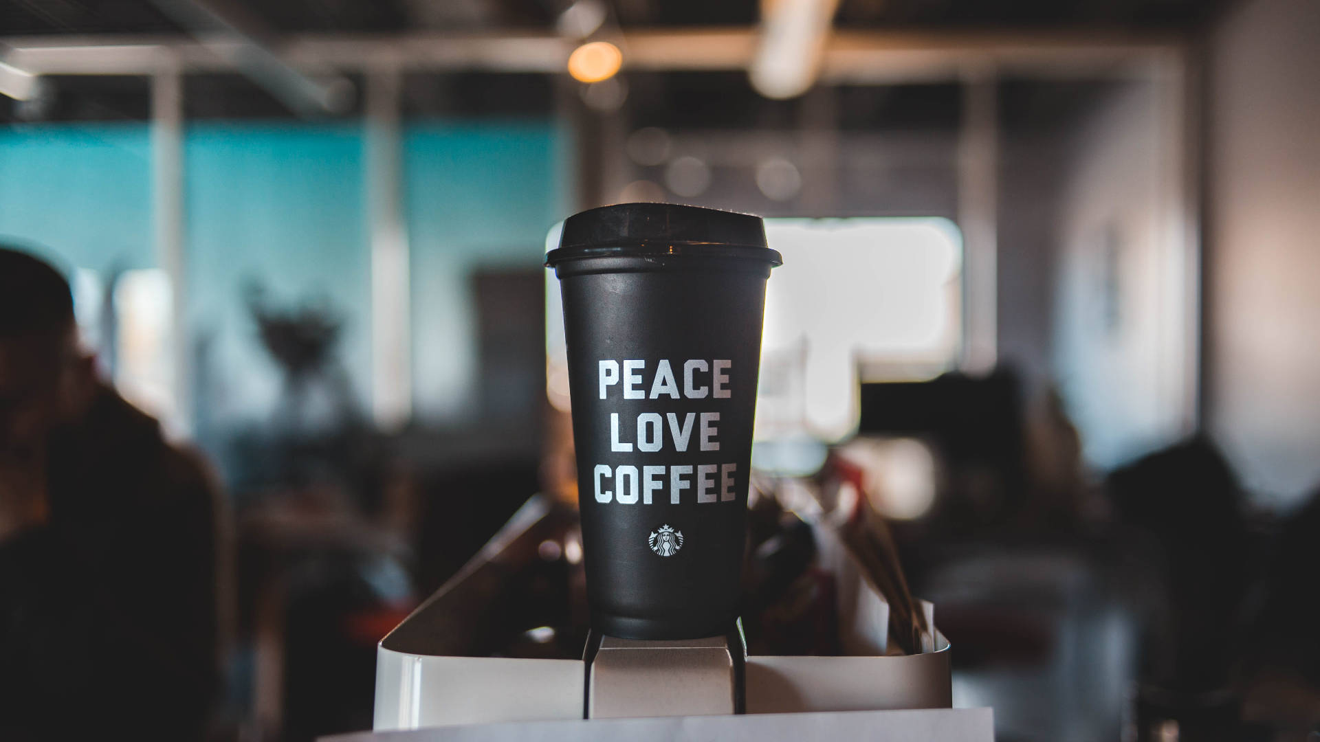 Peace Love Starbucks Coffee