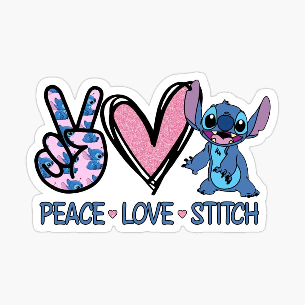 Peace Love Stitch Sticker