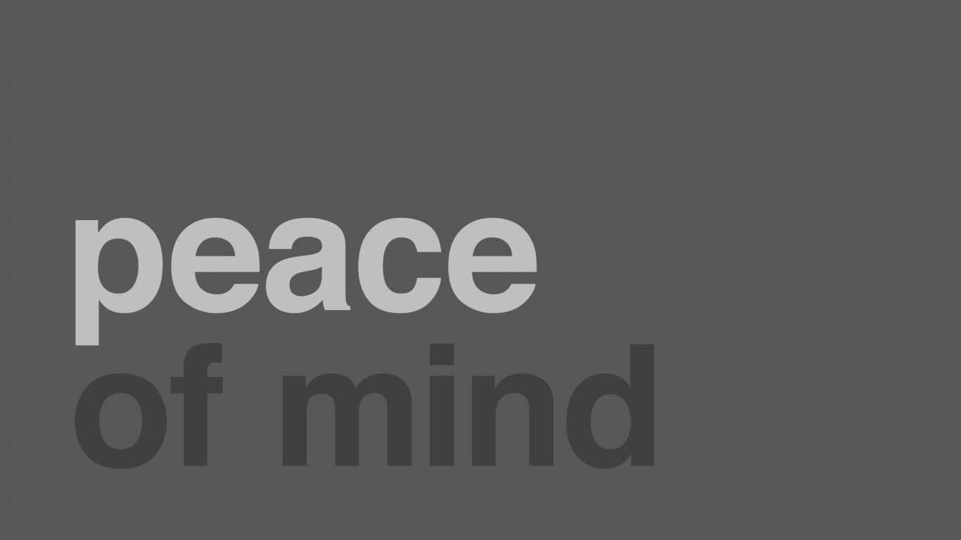 Peace Of Mind Gray Background Background