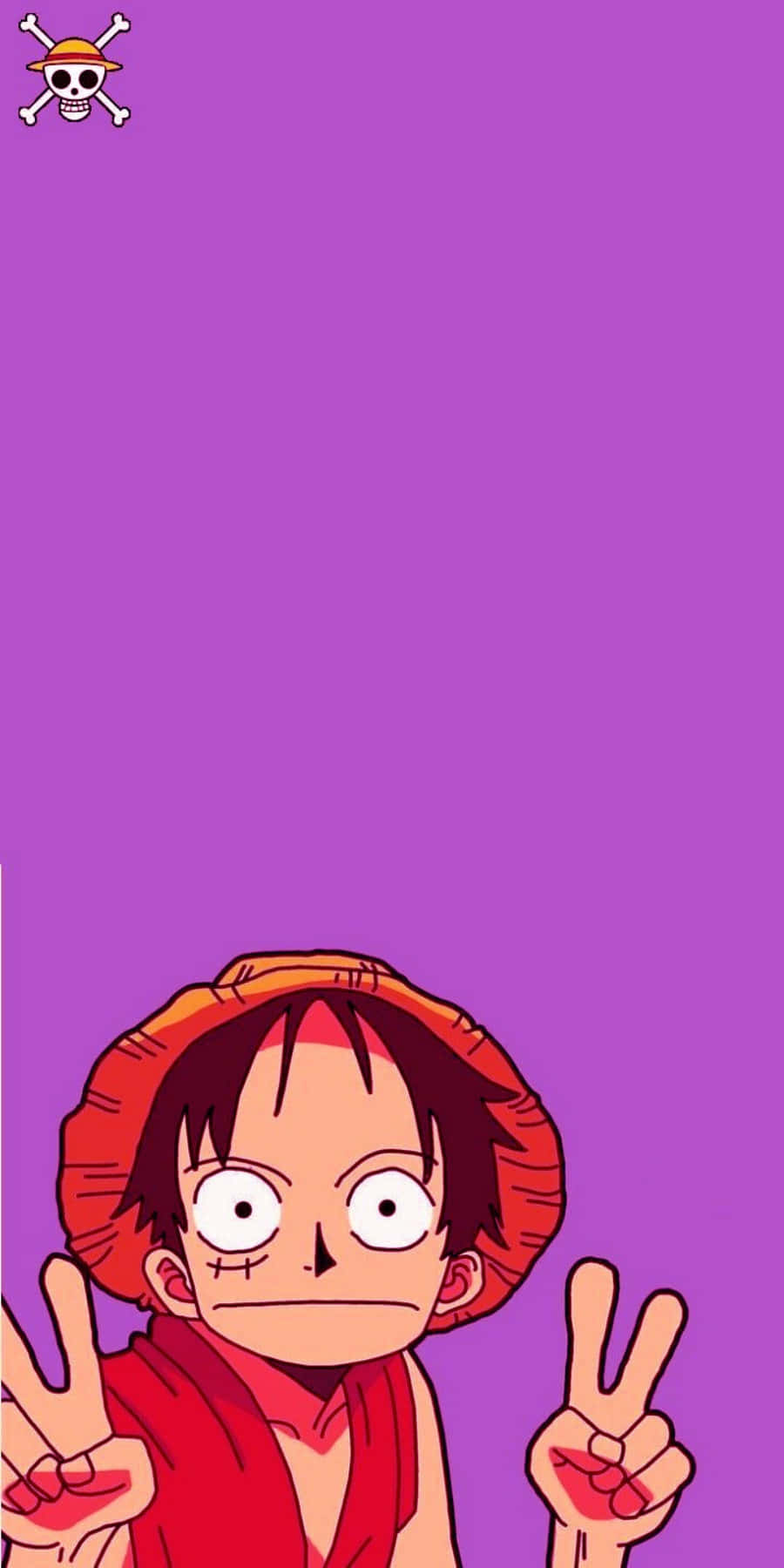 Peace Sign By One Piece Luffy Phone
