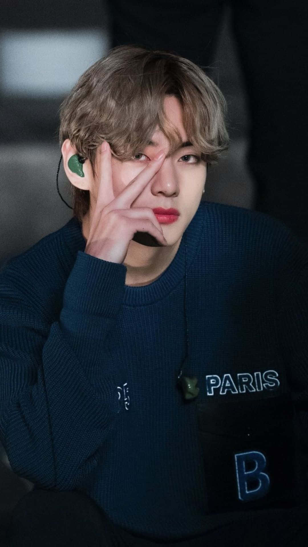 Peace Sign Of V Bts Phone Background