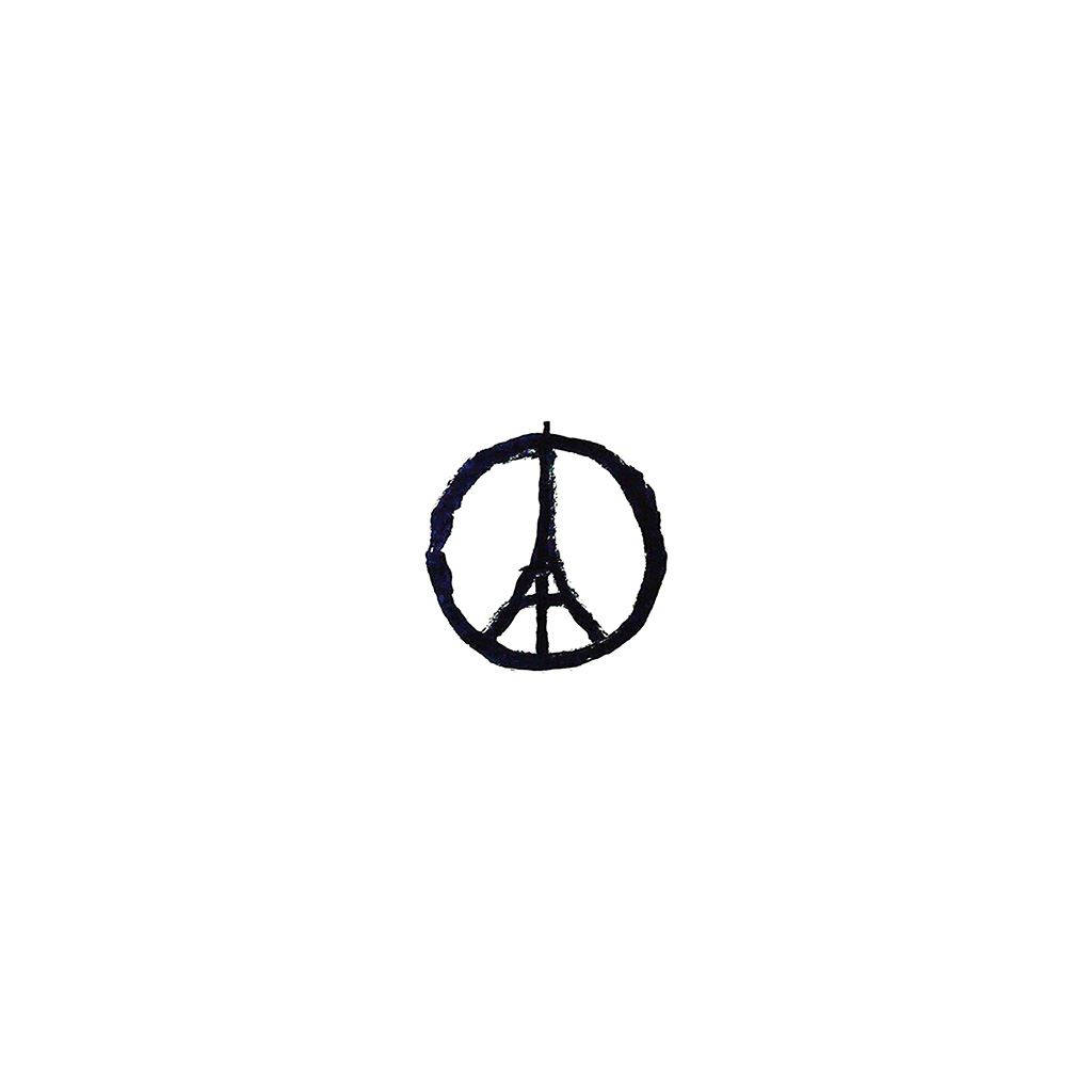 Peace Symbol Eiffel Tower Minimalist