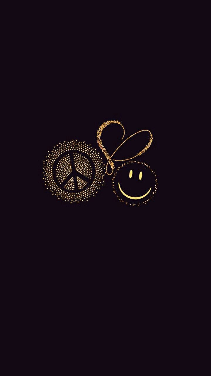 Peace Symbol Heart Smiley