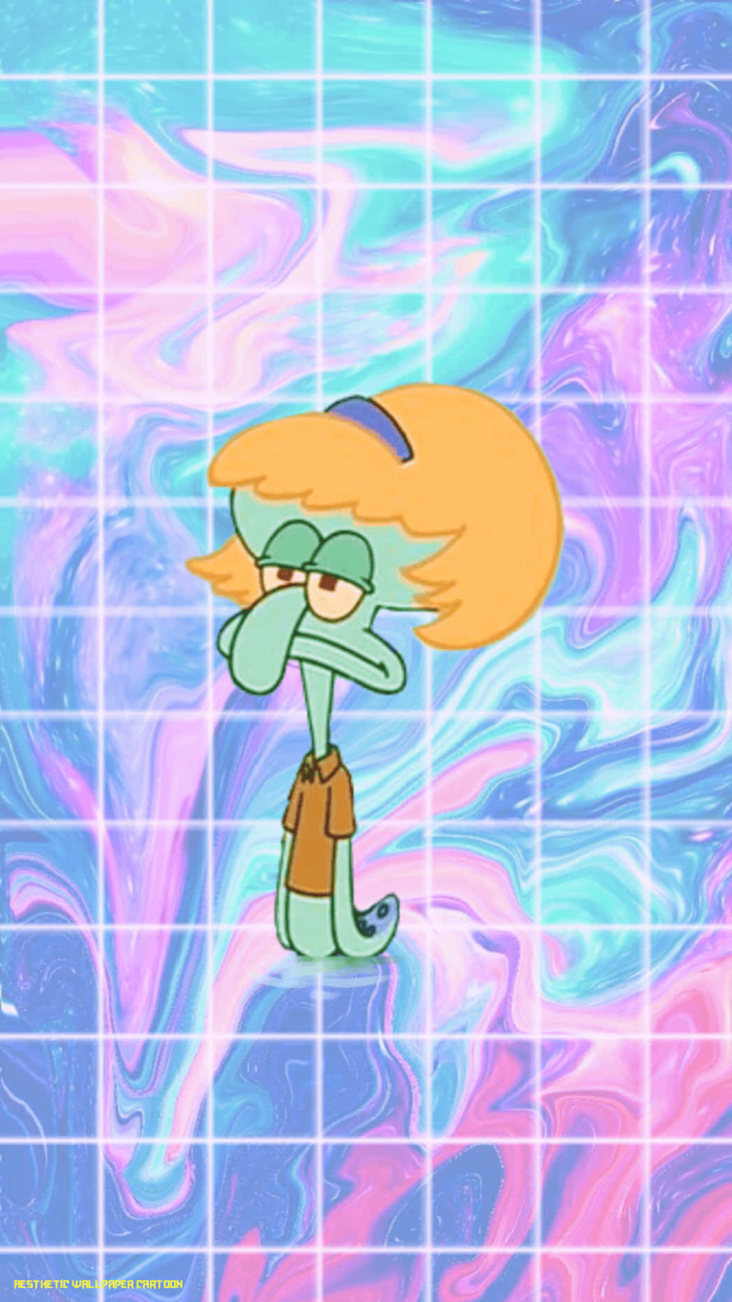Peaceful Aesthetic Squidward Background