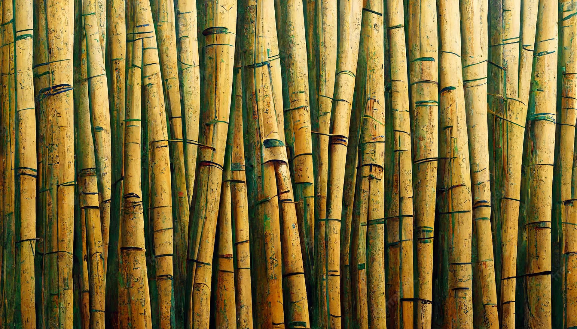 Peaceful And Serene View Of A Bamboo Forest Background