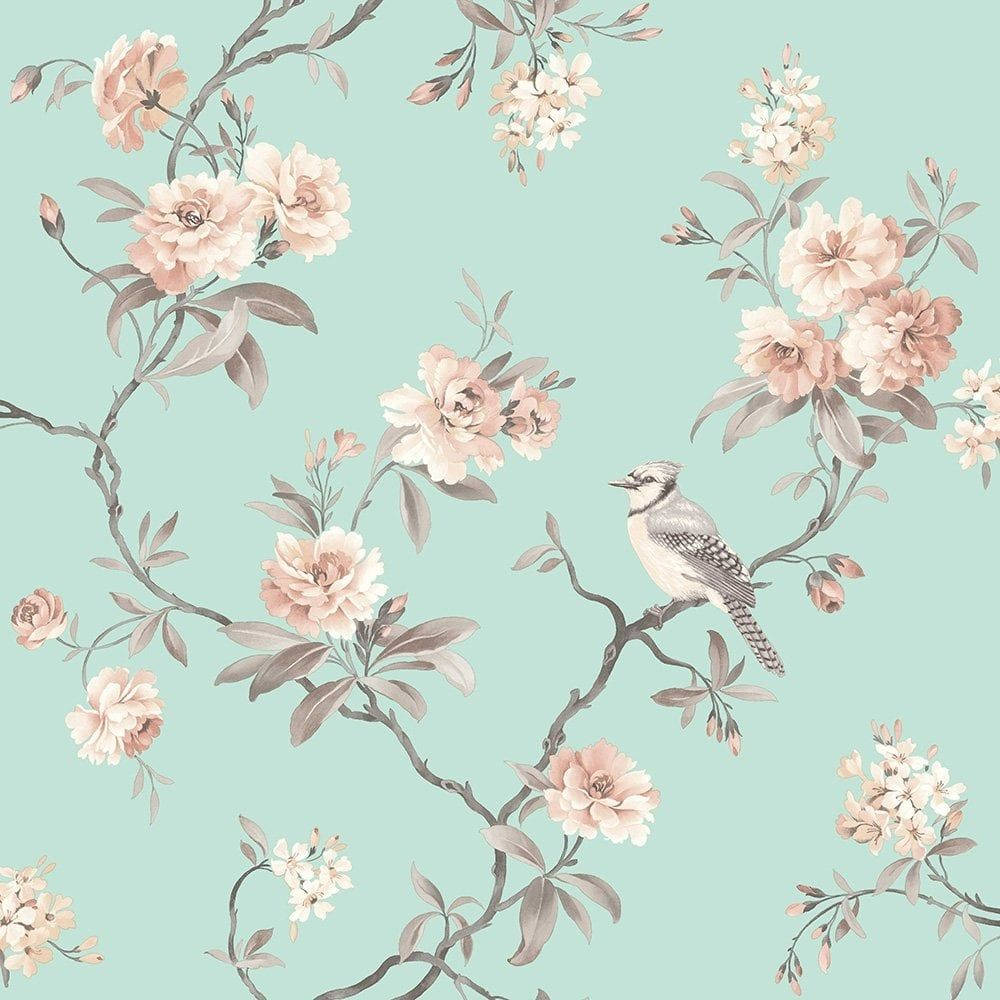 Peaceful Floral Branch Background