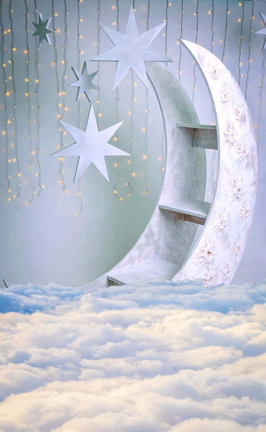 Peaceful Magic Moonlit Night Background
