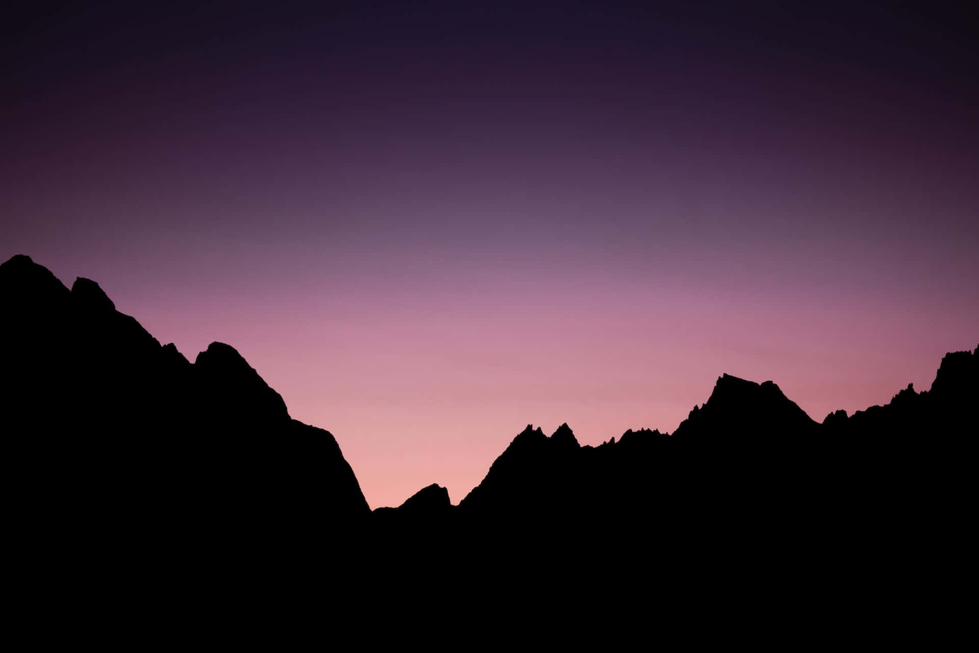 Peaceful Relaxing Mountain Silhouette