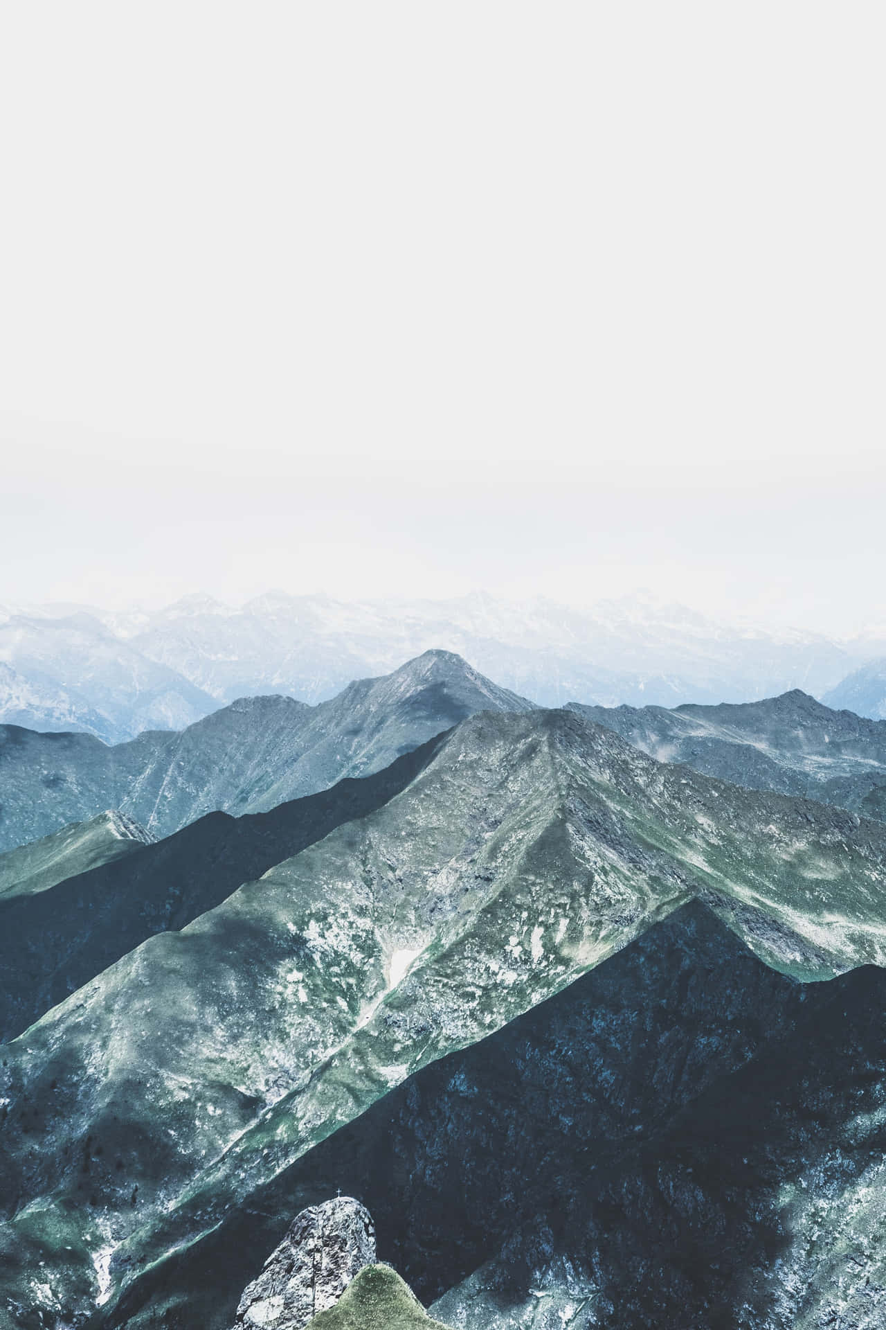 Peaceful Relaxing Snowy Mountain Range