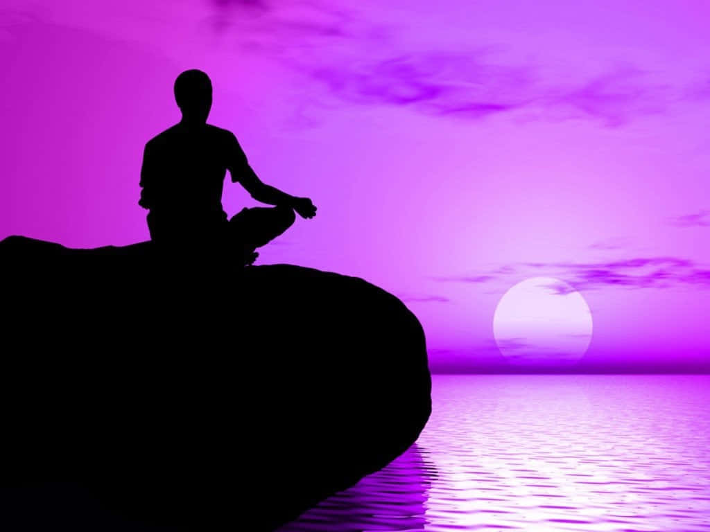 Peaceful Spiritual Meditation In Nature Background